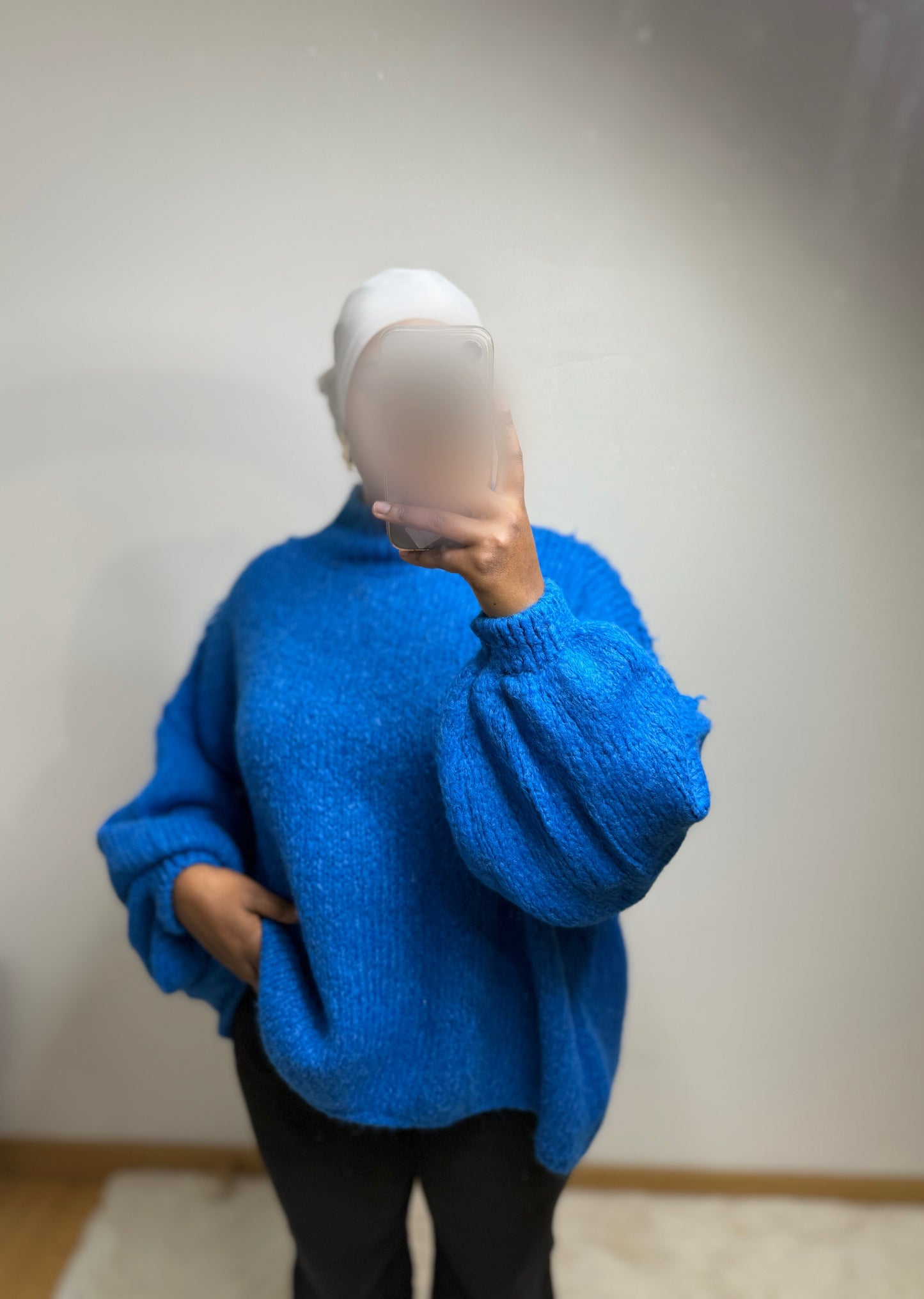 Pull oversize à col
