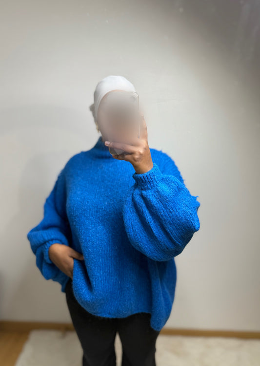 Pull oversize à col